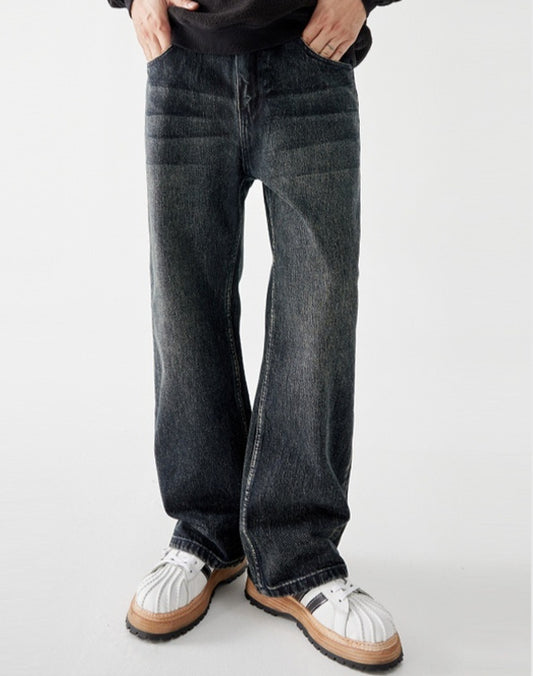 Skinny Long Pants Men's American Mid-waist