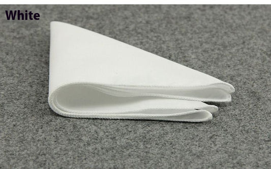 Trendy Men Wedding Groom Groomsman Suit Shirt Dress Corsage Square Scarf