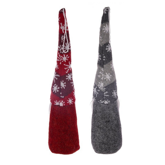 Christmas Decoration Long Body Doll Faceless Elderly Pendant