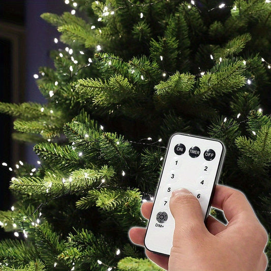 LED Christmas Decoration Remote Control Low Voltage Hidden Green Line Copper Line Light Festive Arrangement Firecracker Light