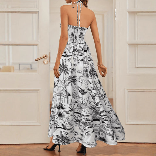 Ladies' Fashion Floral Spaghetti Strap Dress