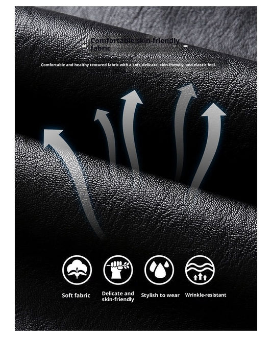 Men's Plus Size Leather Jacket Coat