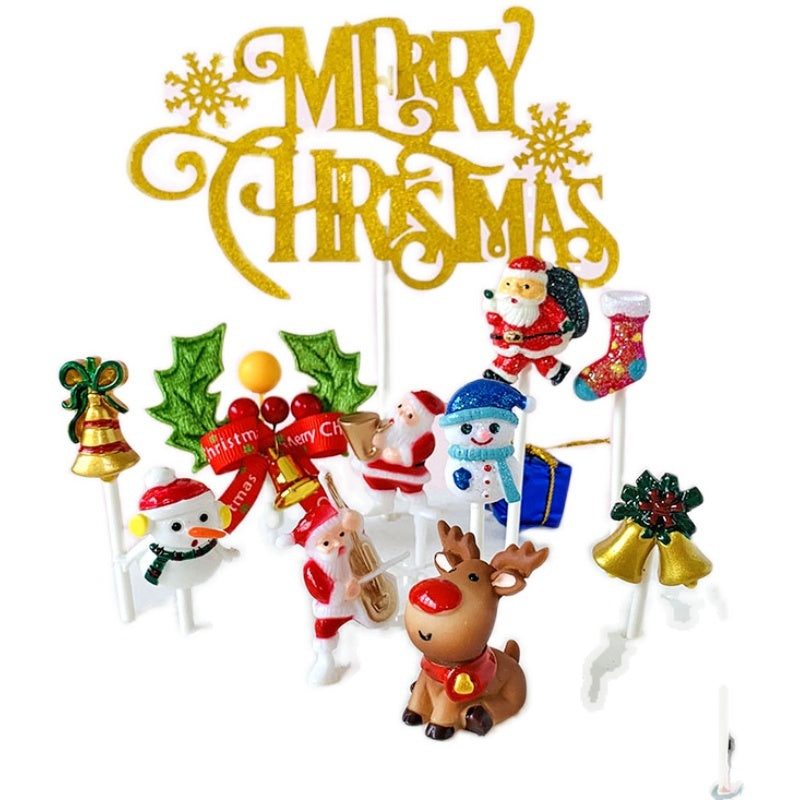 Bell Christmas Baking Dress Up Sign Cake Decoration Plugin