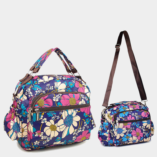 Women's Floral Print Shoulder Bag - Sweet Lady Style