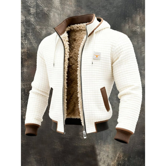 Men's Fleece-Lined Thick Hooded Jacket
