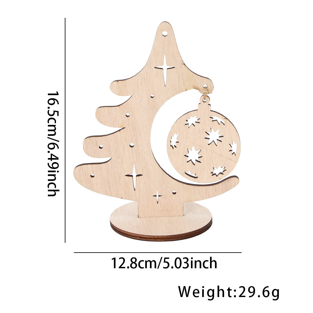 DIY Christmas Tree Hollow Hanging Decoration Table Holiday Party