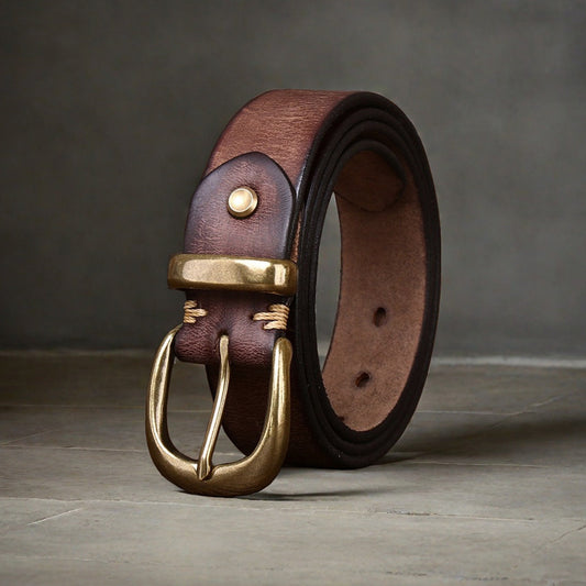 Belt First Layer Pure Cattlehide Men's Casual Jeans Belt