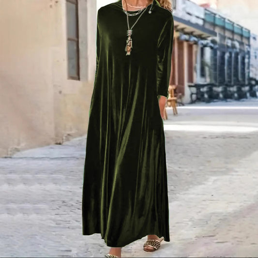 New Thick And Elegant Velvet Women's Dress