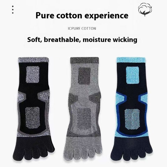 Men's Long Sports Sweat-absorbent Cotton Socks