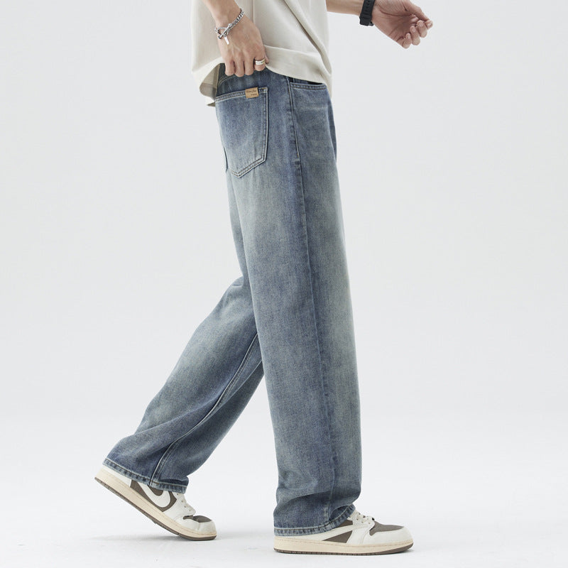Retro Nostalgic Straight Jeans For Men