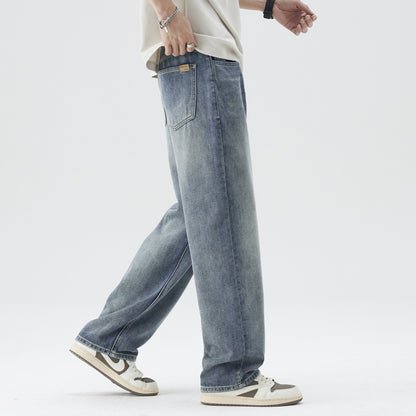 Retro Nostalgic Straight Jeans For Men