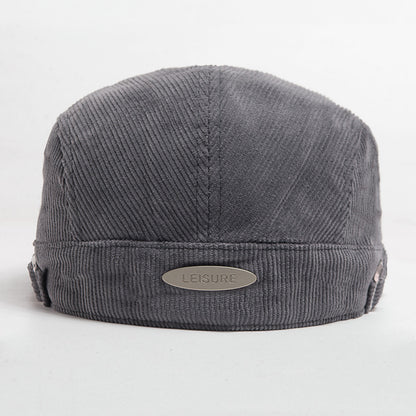 Autumn And Winter Corduroy With Two Hats