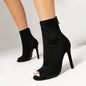 Indoor Shoe Soles High-heeled Women's Stiletto Boots With Fishmouth.