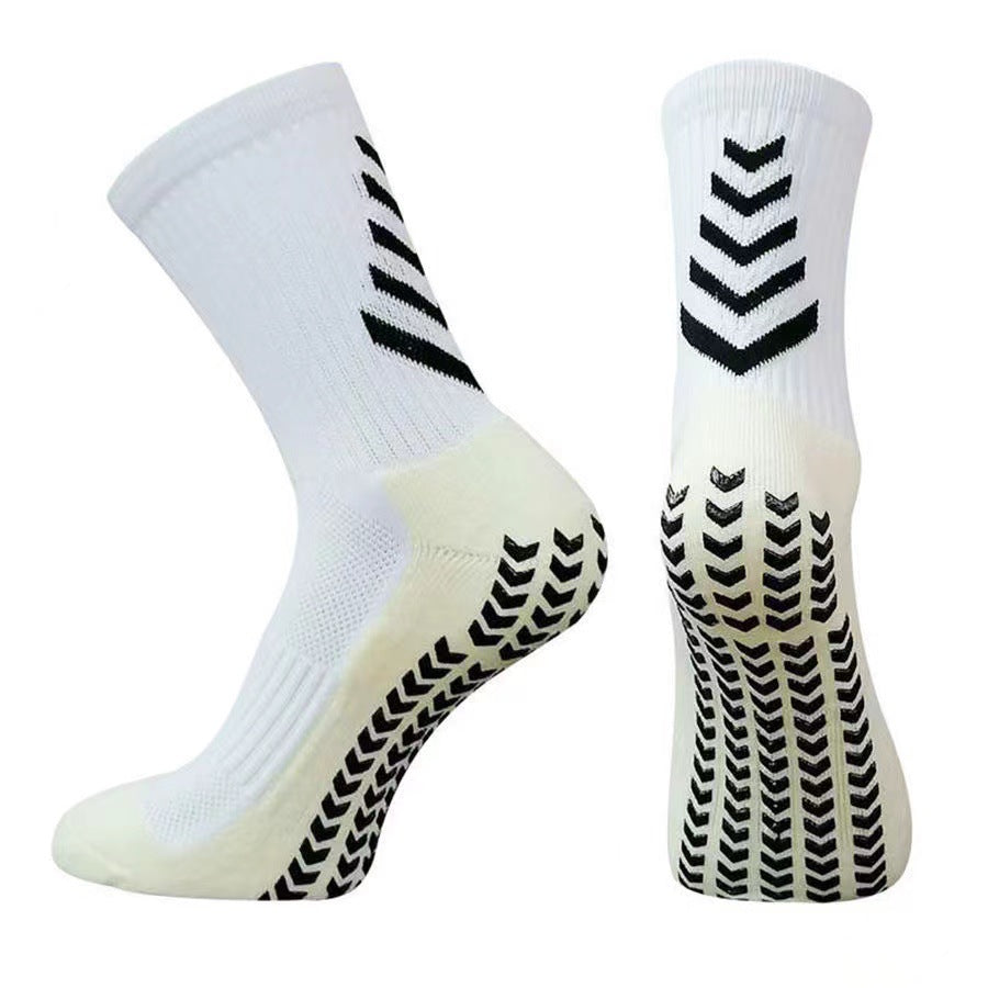 Men's Mid-calf Athletic Socks Socks For Running Non-slip Silicone Thickened