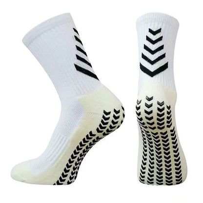 Men's Mid-calf Athletic Socks Socks For Running Non-slip Silicone Thickened