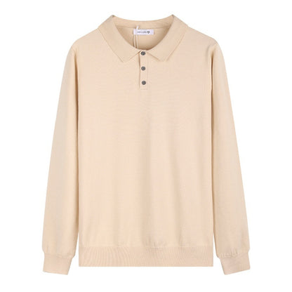 Men's Sweater Light Luxury High-end Sense Business Casual Lapel Long Sleeve