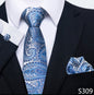 Men's Creative All-match Business Formal Wear Tie Scarf Cuff Buckle Set