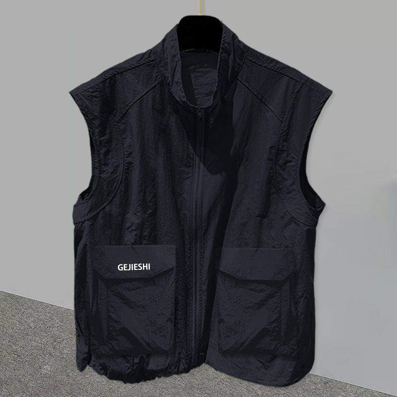 Men's 3D Pocket Outerwear Casual Sleeveless Vest