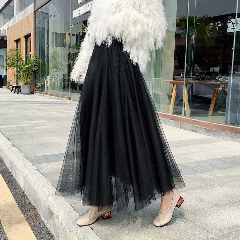 3-layer Tulle Skirt Women's Tulle Large Swing Student Skirt