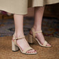 Women's Sandals With Chunky Heels High-heeled Shoes