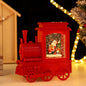 Small Train Christmas Interior Luminous Water Injection Desktop Decoration