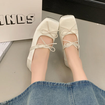 Fashionable All-match Square Head Pumps Women