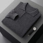 Cashmere Sweater Men's Lapel Pullover T-shirt