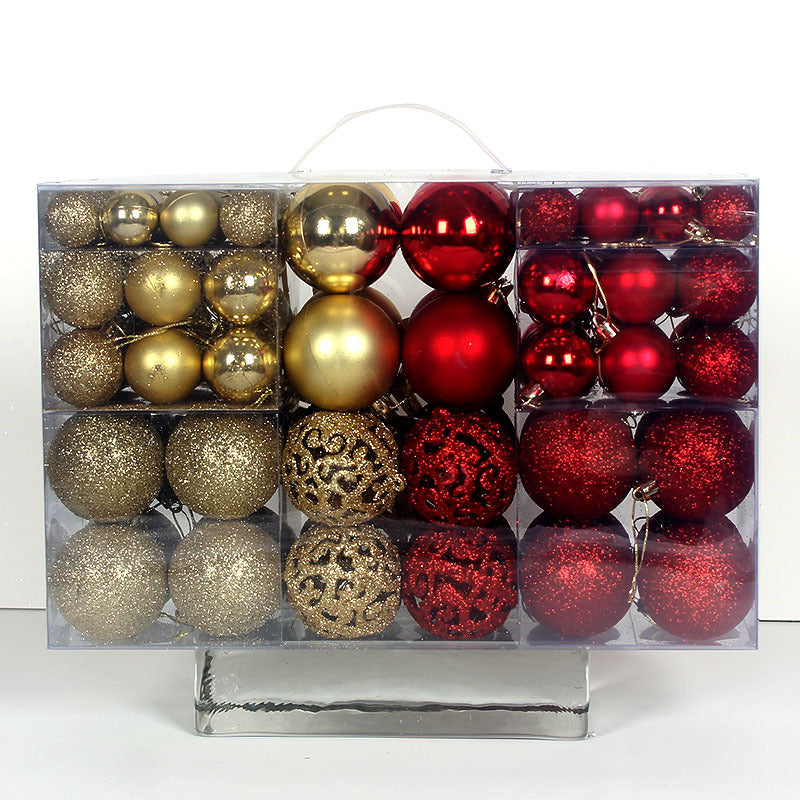 Christmas Ball 3-6cm Set Pvc Boxed Christmas Tree Decoration Colorful Ball
