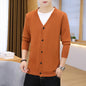 Men's Thick Slim Casual Cardigan Knit Jacket