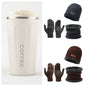 Men's Winter Scarf Gloves Three-piece Set Fleece-lined Warm Knitted Hat