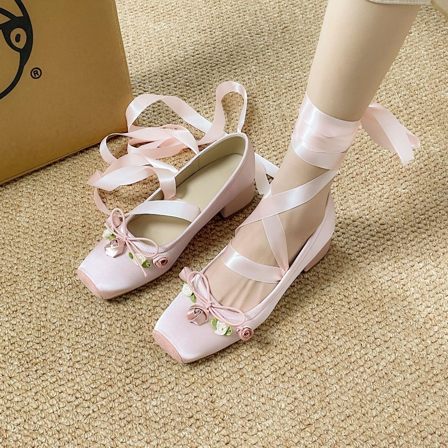 French Ballet Dance Shoe Women's Cross Strap