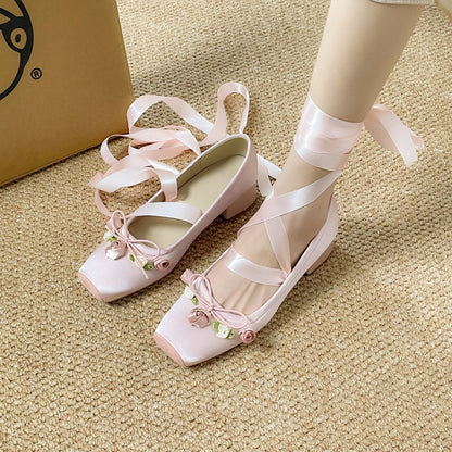 French Ballet Dance Shoe Women's Cross Strap