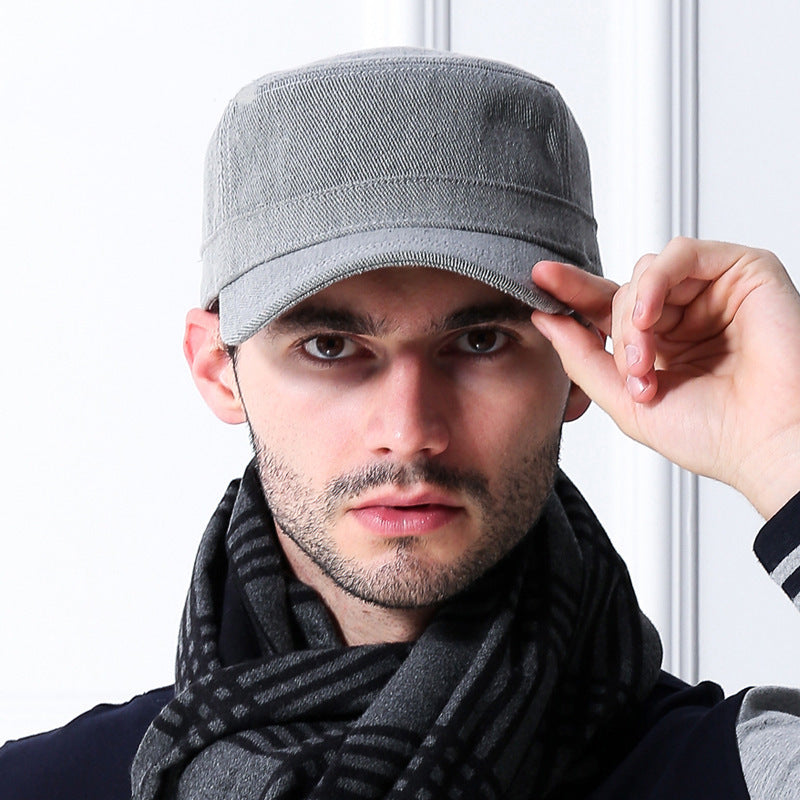 Men's cotton baseball cap for autumn and winter