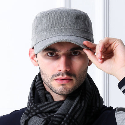 Men's cotton baseball cap for autumn and winter