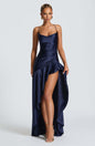 Women's Backless Ruffles Maxi Dress - Evening Party