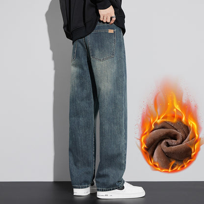 Retro Nostalgic Straight Jeans For Men