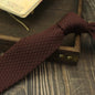 Narrow Woolen College Style Knitted Tie For Men And Women