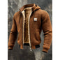 Men's Fleece-Lined Thick Hooded Jacket