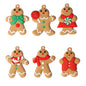 Gingerbread Man PVC Soft Glue Christmas Tree Small Pendant Decoration