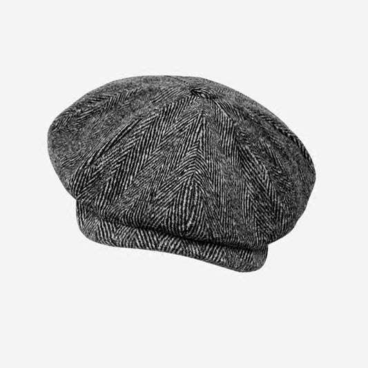 Warm All-Match Octagonal Cap Men's Big Head Cap