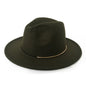 Women's Trendy Hats Gold Buckle Jazz Hat