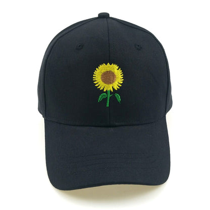 Hot Sunflower Embroidered Baseball Cap