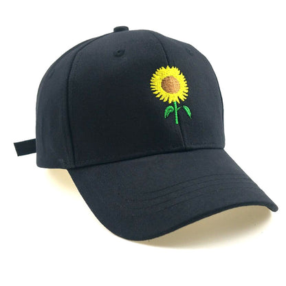 Hot Sunflower Embroidered Baseball Cap