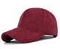Versatile Face Small Curved Brim Corduroy Hat