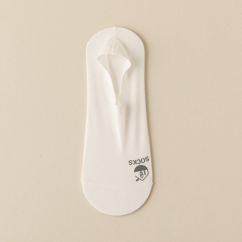 Men's Thin Invisible Socks Cotton Bottom Deodorant And Sweat-absorbing