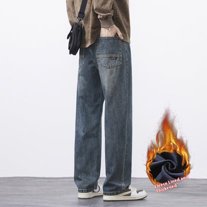Retro Nostalgic Straight Jeans For Men