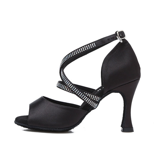 Hot Drilling Latin Dance Shoes Soft Bottom