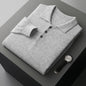 Cashmere Sweater Men's Lapel Pullover T-shirt