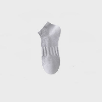 Men's Summer Thin Mesh Breathable White Socks