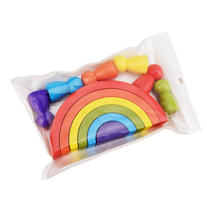 Rainbow arched building blocks